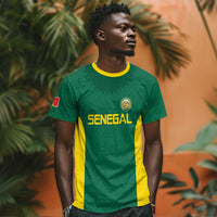 Senegal Football Custom T shirt Pride of African Champions