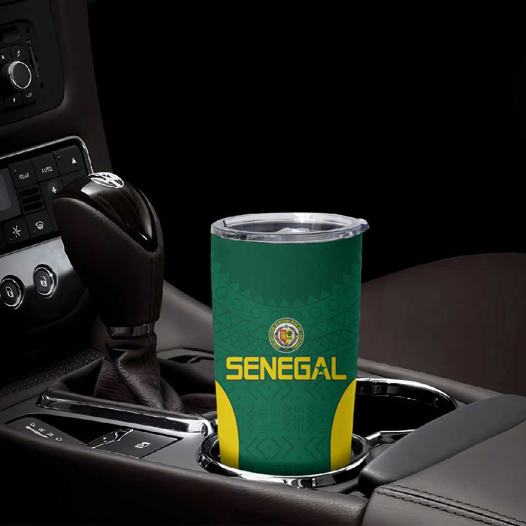 Senegal Football Custom Tumbler Cup Pride of African Champions
