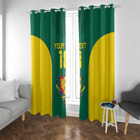 Senegal Football Custom Window Curtain Pride of African Champions