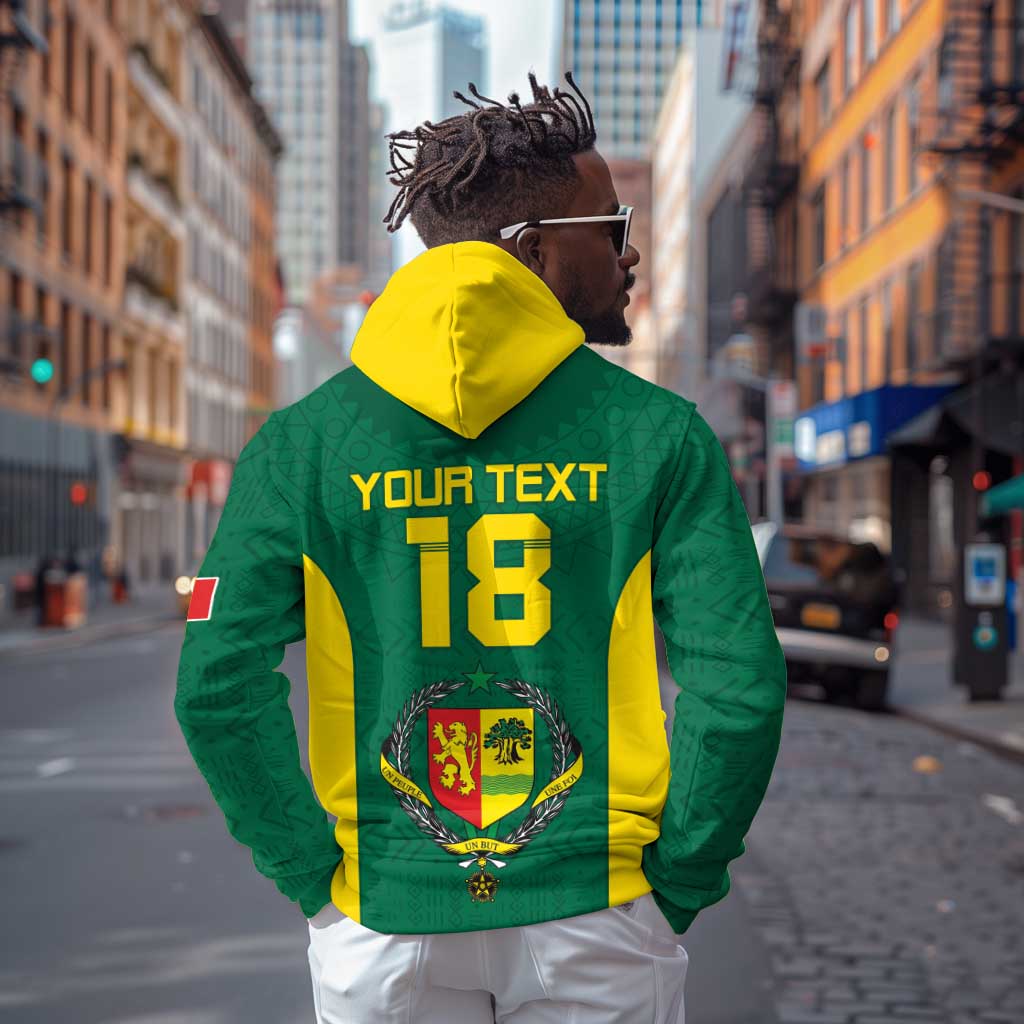 Senegal Football Custom Zip Hoodie Pride of African Champions