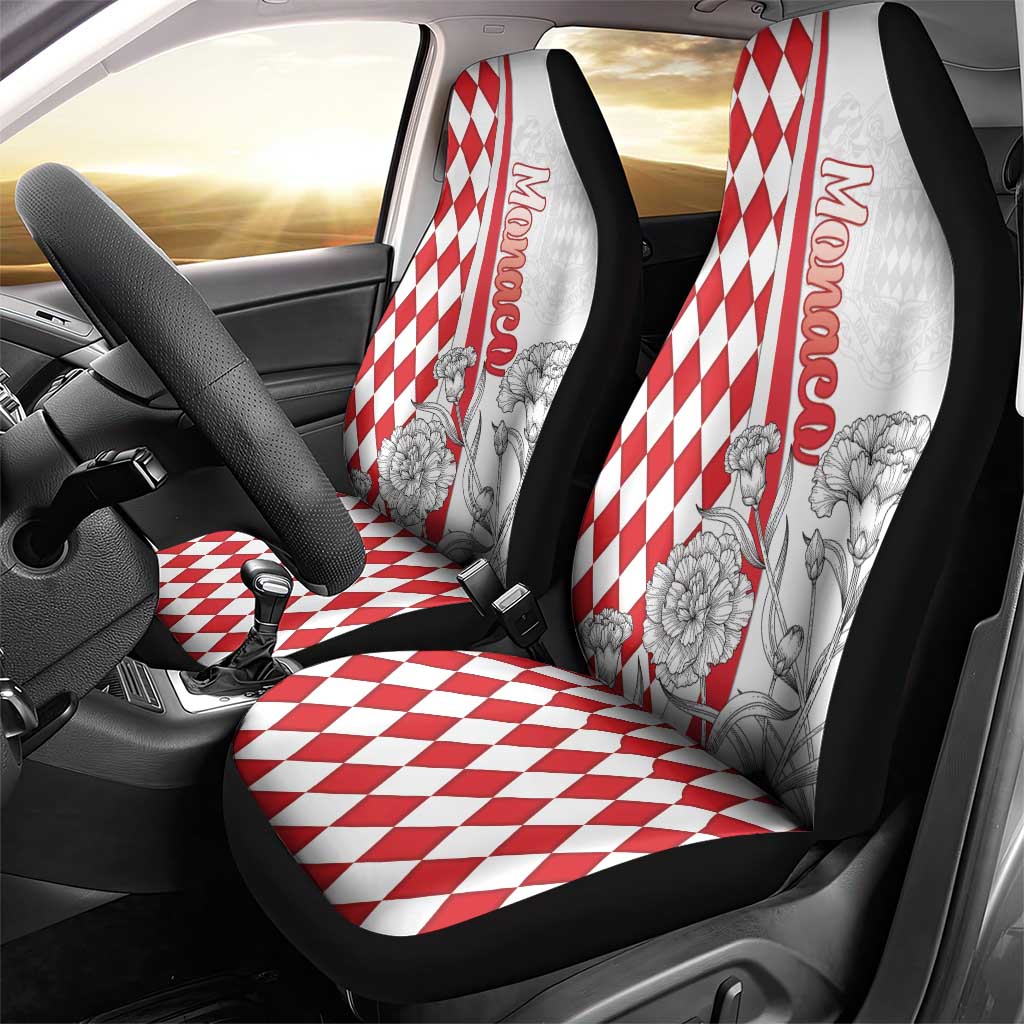 Monaco Deo Juvante Car Seat Cover Lozenge Flag Style