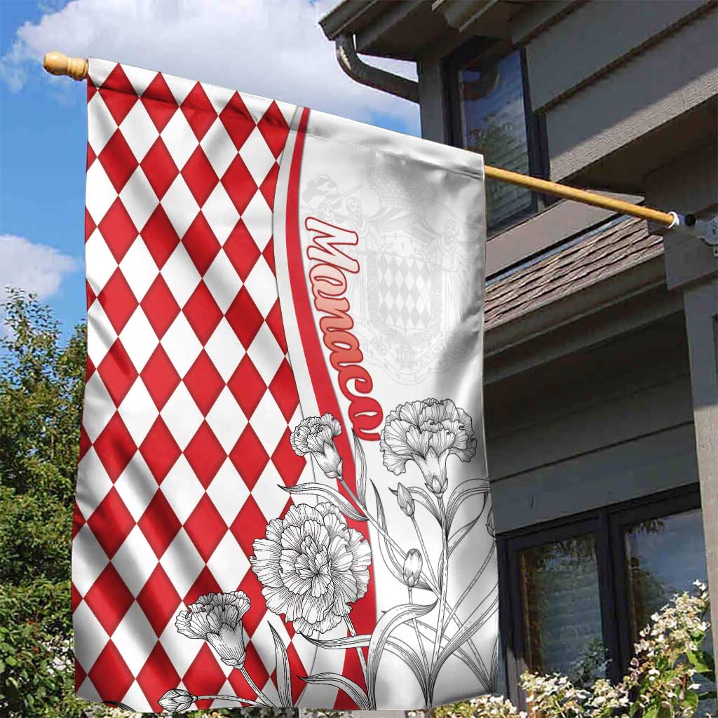 Monaco Deo Juvante Garden Flag Lozenge Flag Style