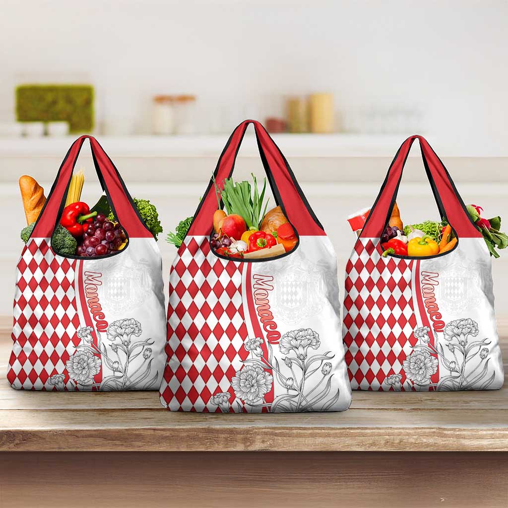 Monaco Deo Juvante Grocery Bag Lozenge Flag Style