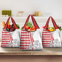 Monaco Deo Juvante Grocery Bag Lozenge Flag Style