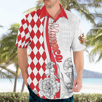 Monaco Deo Juvante Hawaiian Shirt Lozenge Flag Style