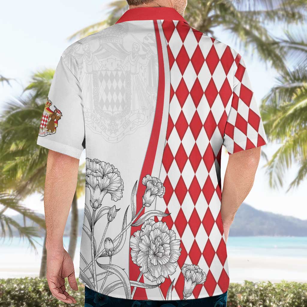Monaco Deo Juvante Hawaiian Shirt Lozenge Flag Style