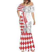 Monaco Deo Juvante Mermaid Dress Lozenge Flag Style