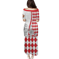 Monaco Deo Juvante Puletasi Lozenge Flag Style