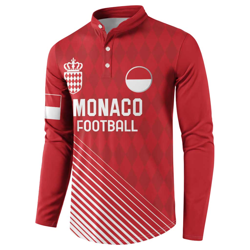 Custom Monaco Football Button Sweatshirt Go Champion 2025