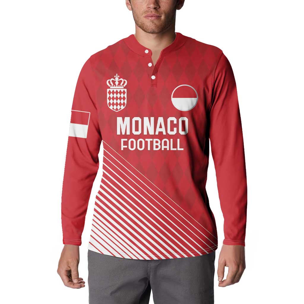 Custom Monaco Football Button Sweatshirt Go Champion 2025