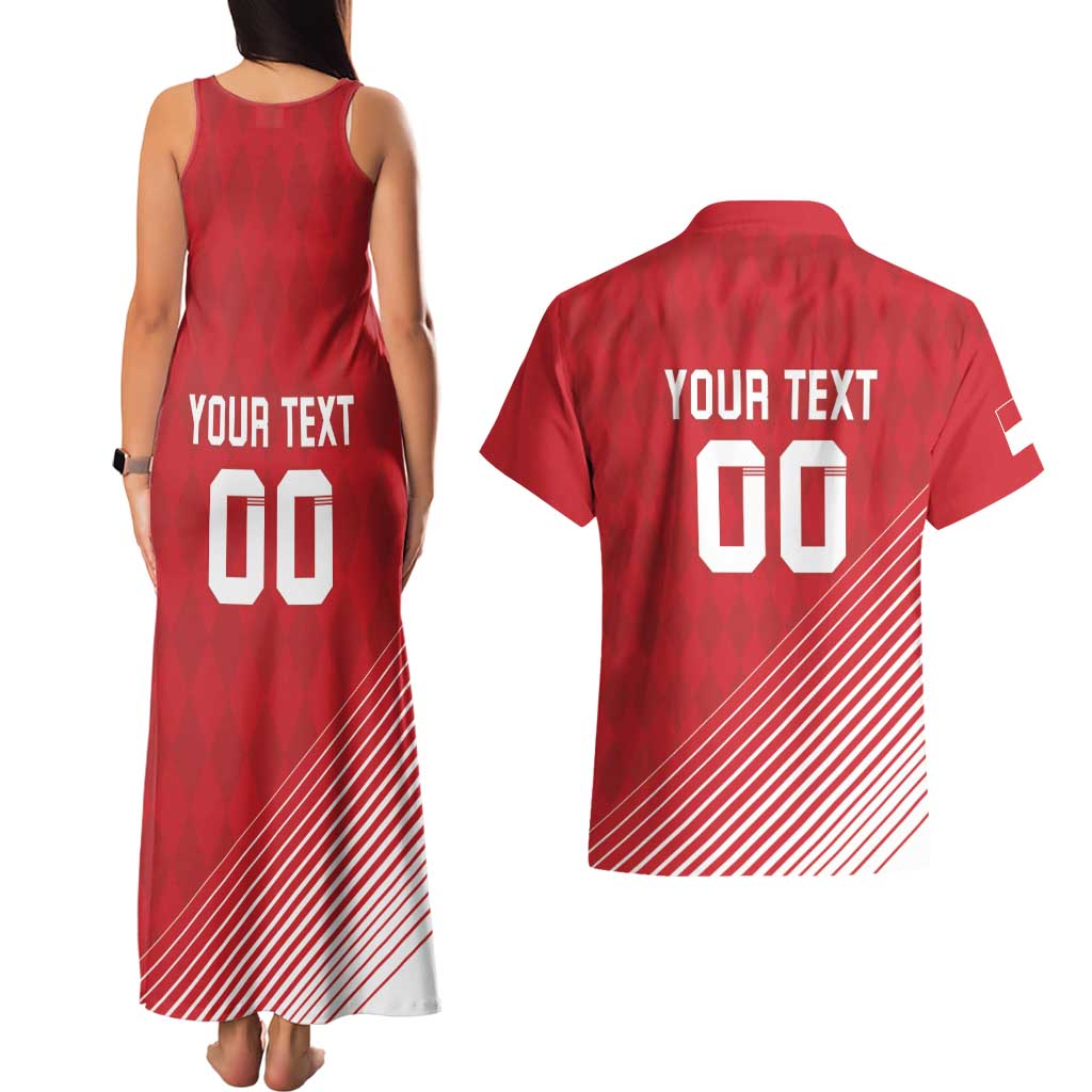 Custom Monaco Football Couples Matching Tank Maxi Dress and Hawaiian Shirt Go Champion 2025
