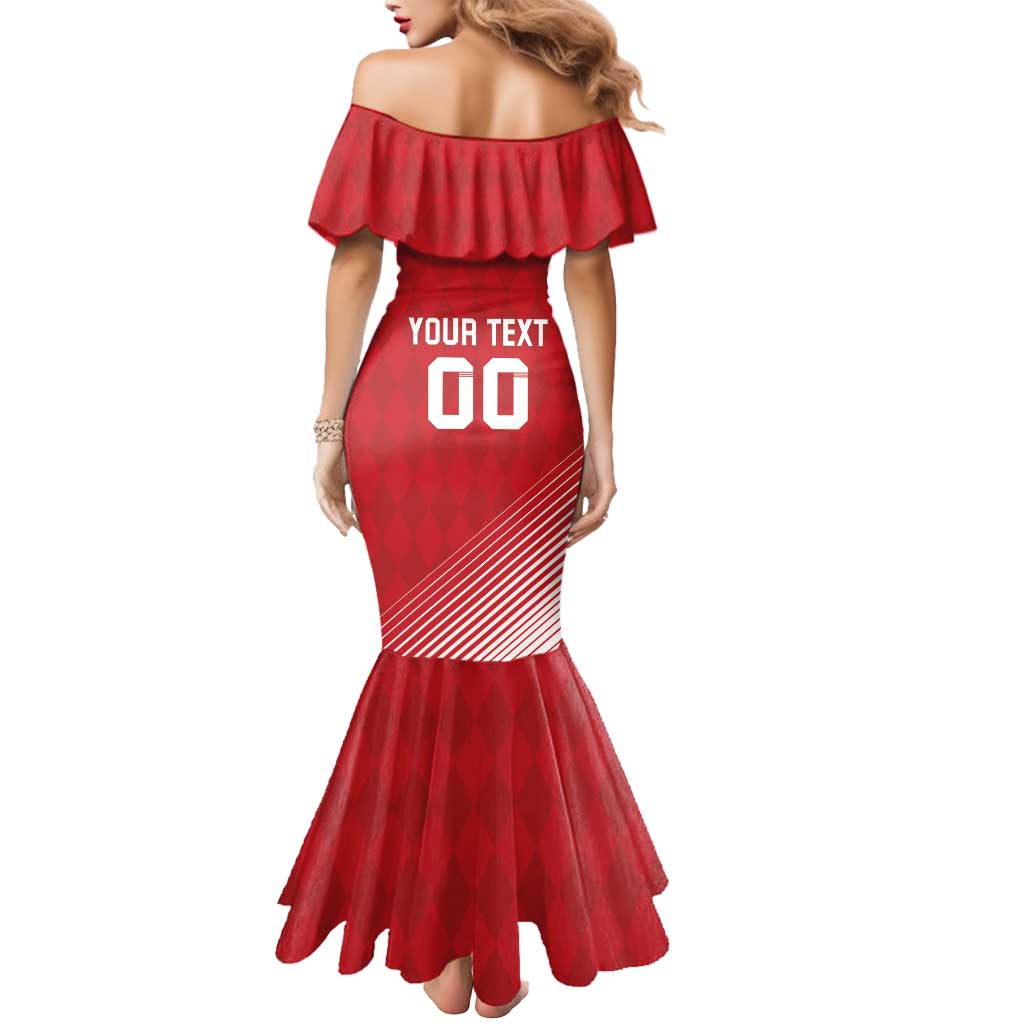 Custom Monaco Football Mermaid Dress Go Champion 2025