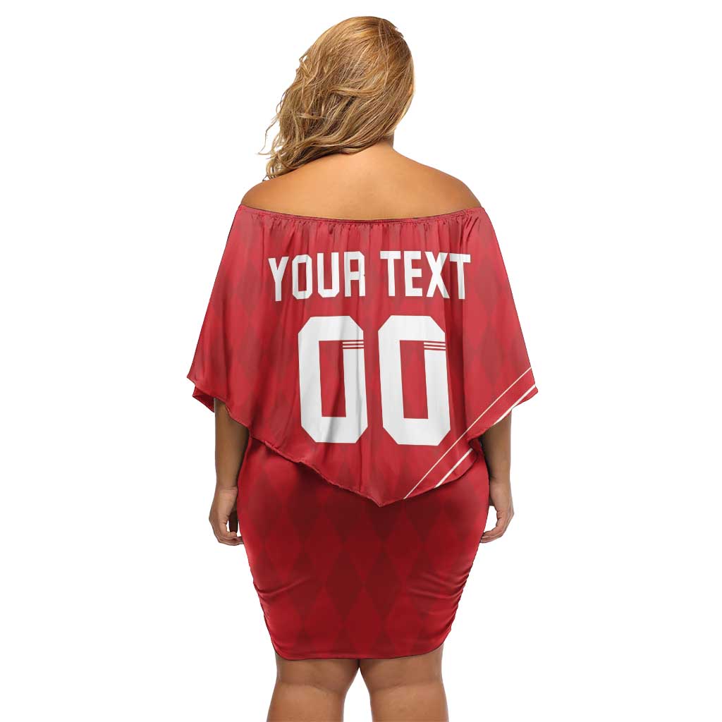 Custom Monaco Football Off Shoulder Short Dress Go Champion 2025