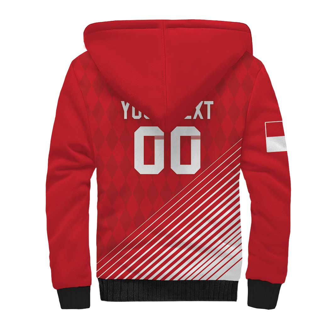 Custom Monaco Football Sherpa Hoodie Go Champion 2025