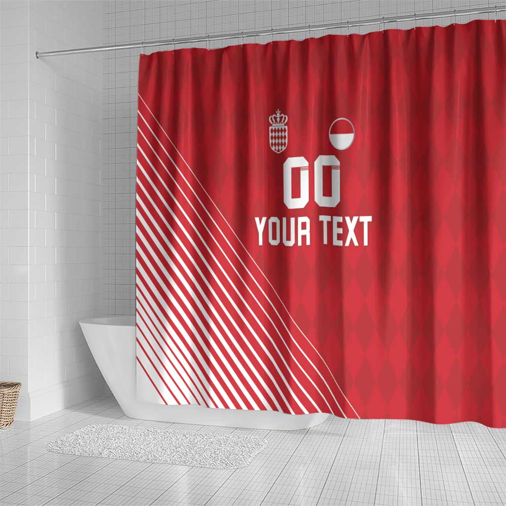 Custom Monaco Football Shower Curtain Go Champion 2025