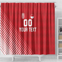 Custom Monaco Football Shower Curtain Go Champion 2025