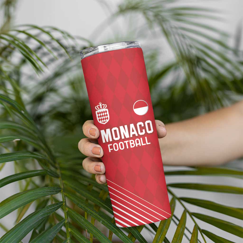 Custom Monaco Football Skinny Tumbler Go Champion 2025