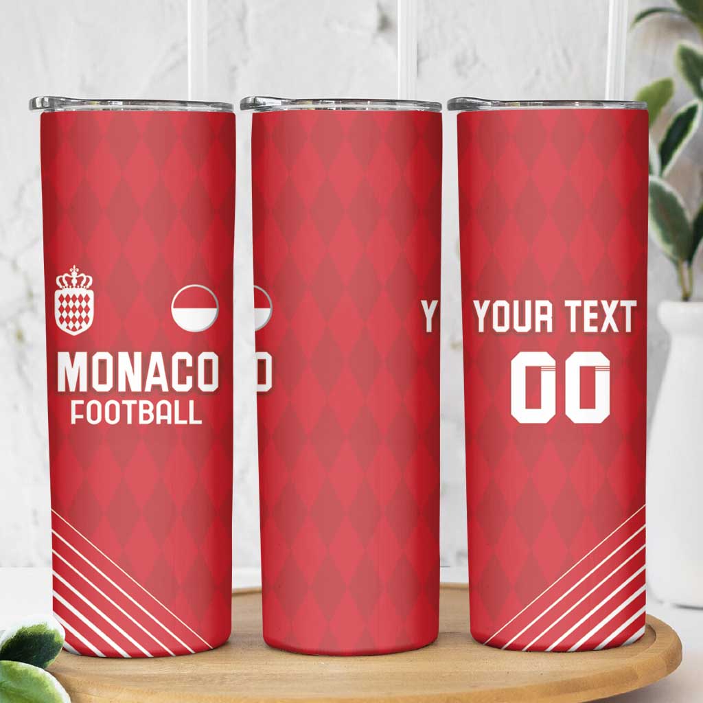 Custom Monaco Football Skinny Tumbler Go Champion 2025