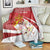 Personalized Norway Constitution Day Blanket Norwegian Lion Pyramidal Saxifrage