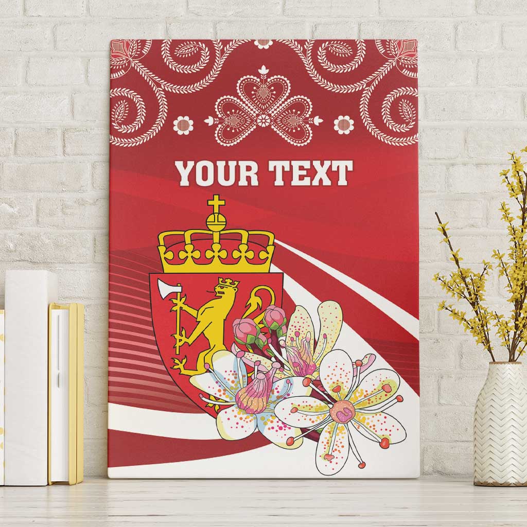 Personalized Norway Constitution Day Canvas Wall Art Norwegian Lion Pyramidal Saxifrage