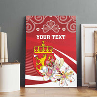 Personalized Norway Constitution Day Canvas Wall Art Norwegian Lion Pyramidal Saxifrage