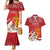Personalized Norway Constitution Day Couples Matching Mermaid Dress and Hawaiian Shirt Norwegian Lion Pyramidal Saxifrage