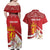 Personalized Norway Constitution Day Couples Matching Off Shoulder Maxi Dress and Hawaiian Shirt Norwegian Lion Pyramidal Saxifrage