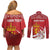 Personalized Norway Constitution Day Couples Matching Off Shoulder Short Dress and Long Sleeve Button Shirt Norwegian Lion Pyramidal Saxifrage