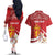 Personalized Norway Constitution Day Couples Matching Off The Shoulder Long Sleeve Dress and Hawaiian Shirt Norwegian Lion Pyramidal Saxifrage