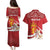 Personalized Norway Constitution Day Couples Matching Puletasi and Hawaiian Shirt Norwegian Lion Pyramidal Saxifrage