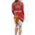 Personalized Norway Constitution Day Family Matching Long Sleeve Bodycon Dress and Hawaiian Shirt Norwegian Lion Pyramidal Saxifrage
