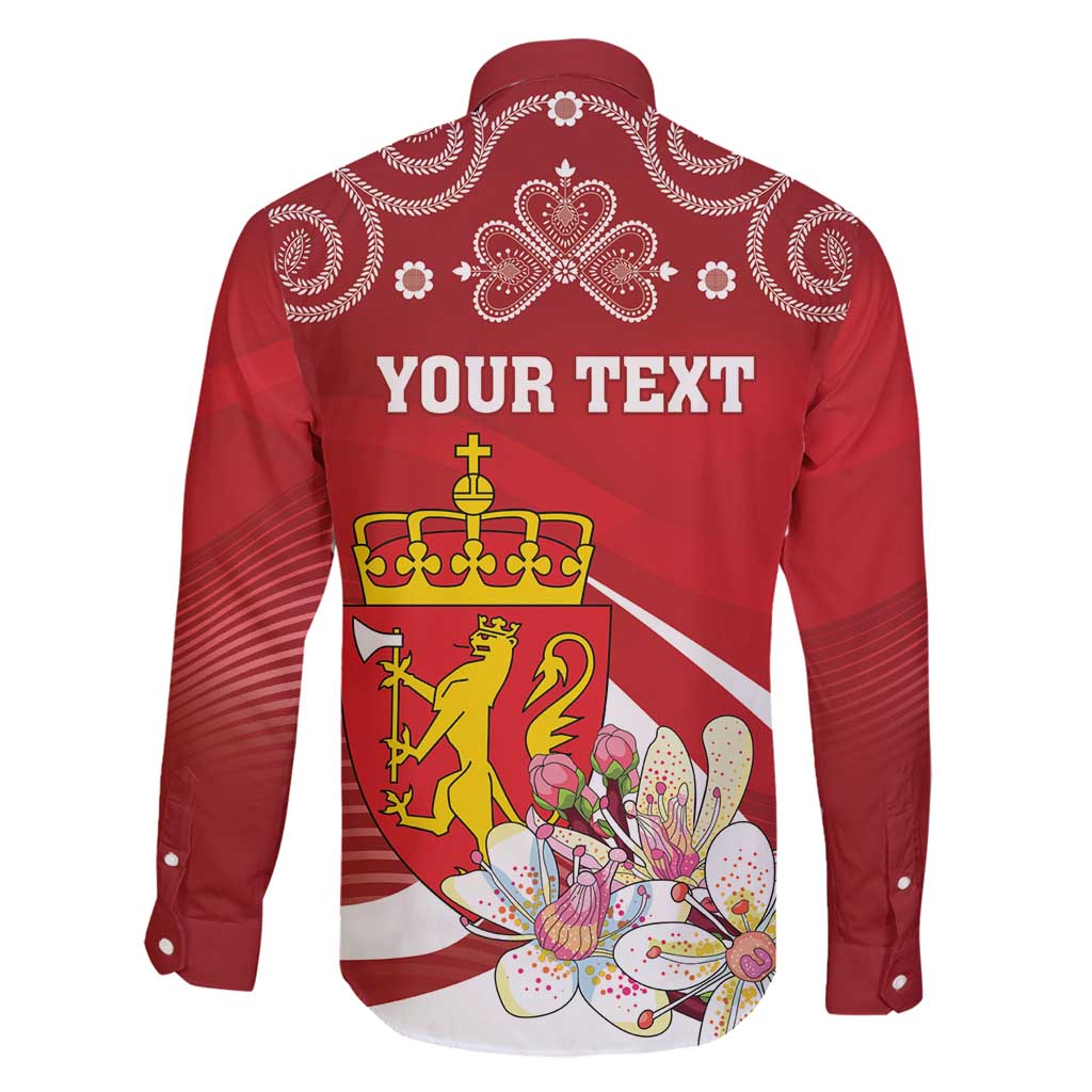 Personalized Norway Constitution Day Family Matching Off Shoulder Short Dress and Hawaiian Shirt Norwegian Lion Pyramidal Saxifrage