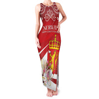 Personalized Norway Constitution Day Family Matching Tank Maxi Dress and Hawaiian Shirt Norwegian Lion Pyramidal Saxifrage