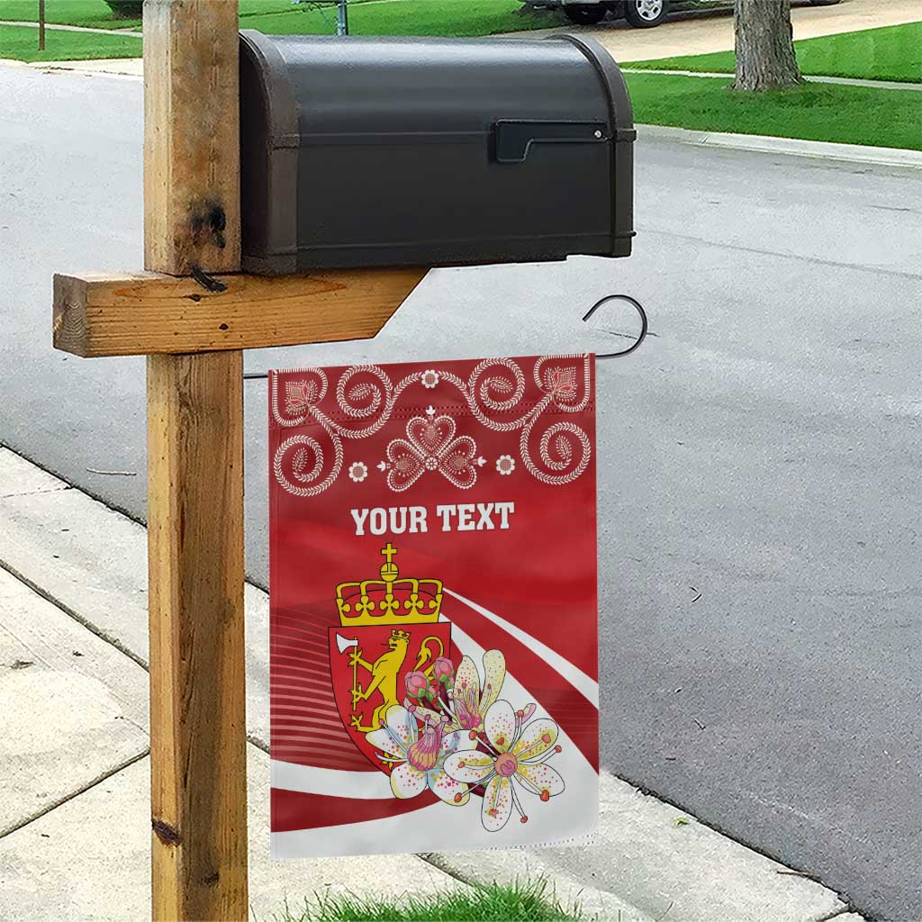 Personalized Norway Constitution Day Garden Flag Norwegian Lion Pyramidal Saxifrage