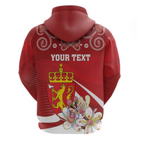 Personalized Norway Constitution Day Hoodie Norwegian Lion Pyramidal Saxifrage