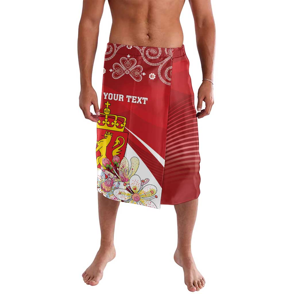 Personalized Norway Constitution Day Lavalava Norwegian Lion Pyramidal Saxifrage