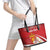 Personalized Norway Constitution Day Leather Tote Bag Norwegian Lion Pyramidal Saxifrage