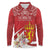 Personalized Norway Constitution Day Long Sleeve Polo Shirt Norwegian Lion Pyramidal Saxifrage