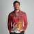 Personalized Norway Constitution Day Long Sleeve Polo Shirt Norwegian Lion Pyramidal Saxifrage