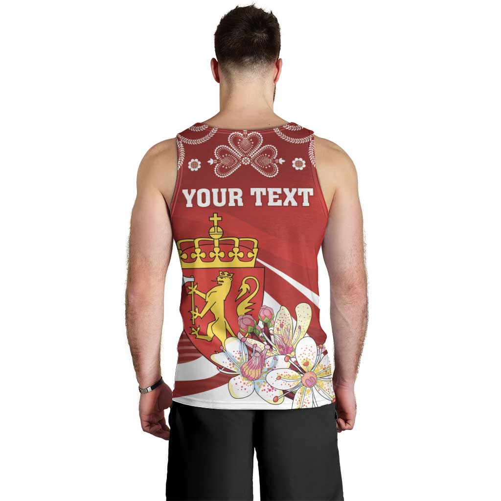 Personalized Norway Constitution Day Men Tank Top Norwegian Lion Pyramidal Saxifrage