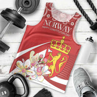 Personalized Norway Constitution Day Men Tank Top Norwegian Lion Pyramidal Saxifrage