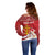 Personalized Norway Constitution Day Off Shoulder Sweater Norwegian Lion Pyramidal Saxifrage