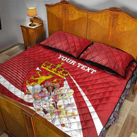 Personalized Norway Constitution Day Quilt Bed Set Norwegian Lion Pyramidal Saxifrage