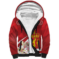 Personalized Norway Constitution Day Sherpa Hoodie Norwegian Lion Pyramidal Saxifrage