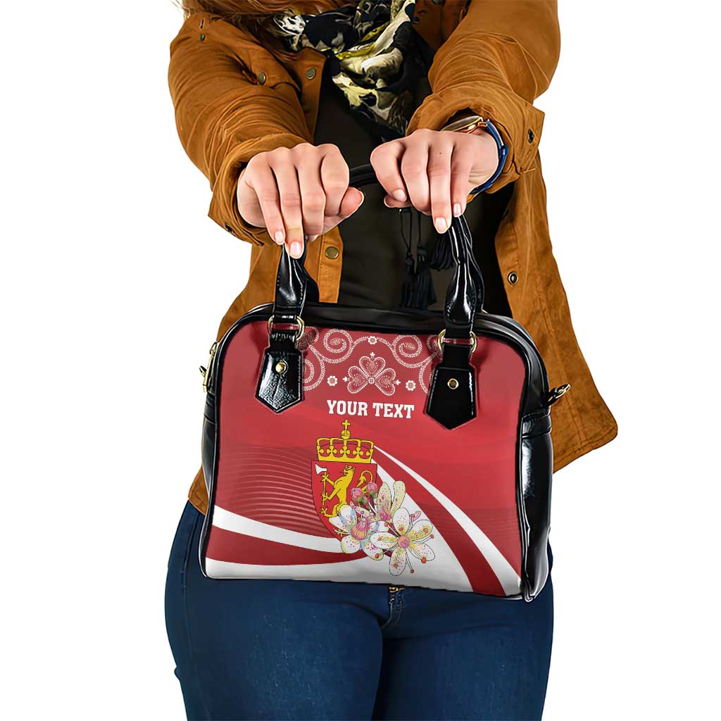 Personalized Norway Constitution Day Shoulder Handbag Norwegian Lion Pyramidal Saxifrage