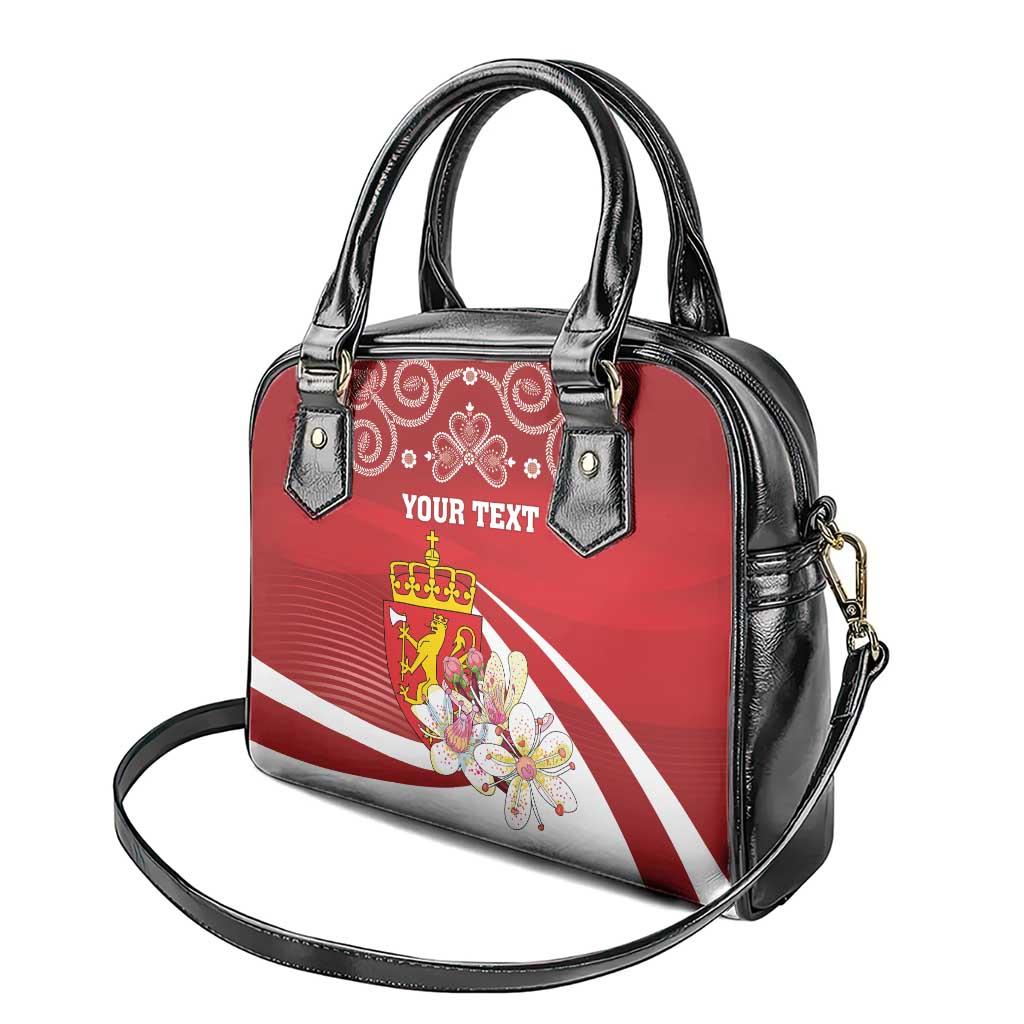 Personalized Norway Constitution Day Shoulder Handbag Norwegian Lion Pyramidal Saxifrage