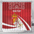 Personalized Norway Constitution Day Shower Curtain Norwegian Lion Pyramidal Saxifrage