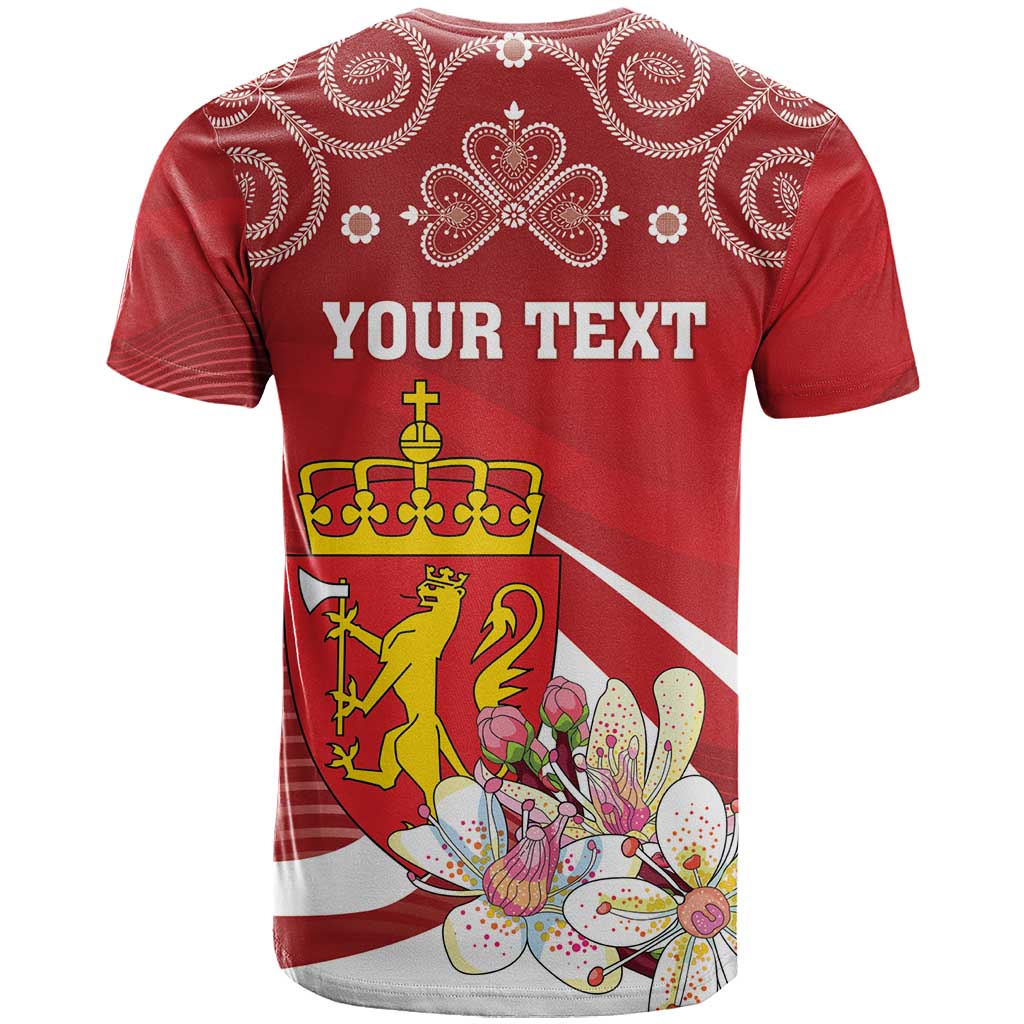 Personalized Norway Constitution Day T Shirt Norwegian Lion Pyramidal Saxifrage