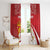 Personalized Norway Constitution Day Window Curtain Norwegian Lion Pyramidal Saxifrage