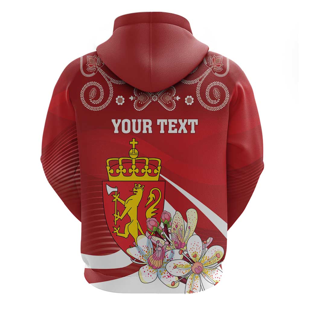 Personalized Norway Constitution Day Zip Hoodie Norwegian Lion Pyramidal Saxifrage